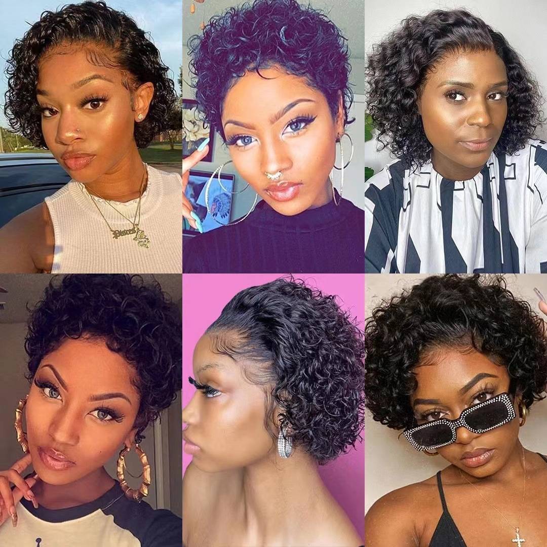 European and American wigs before lace African curls front curly hair gloves, a one -generation manufacturer spot