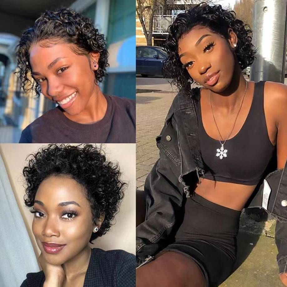 European and American wigs before lace African curls front curly hair gloves, a one -generation manufacturer spot