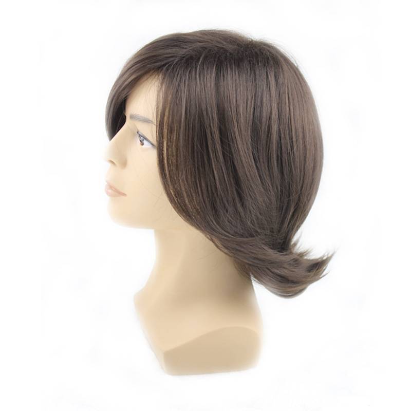 cosplay wig handsome anime cosplay male realistic male send European and American festivals wig