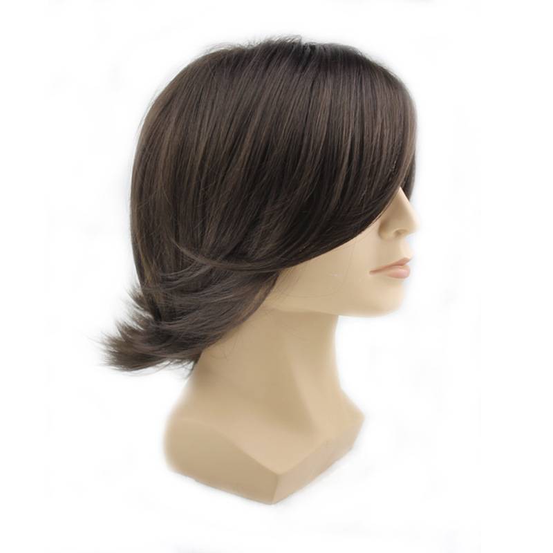 cosplay wig handsome anime cosplay male realistic male send European and American festivals wig