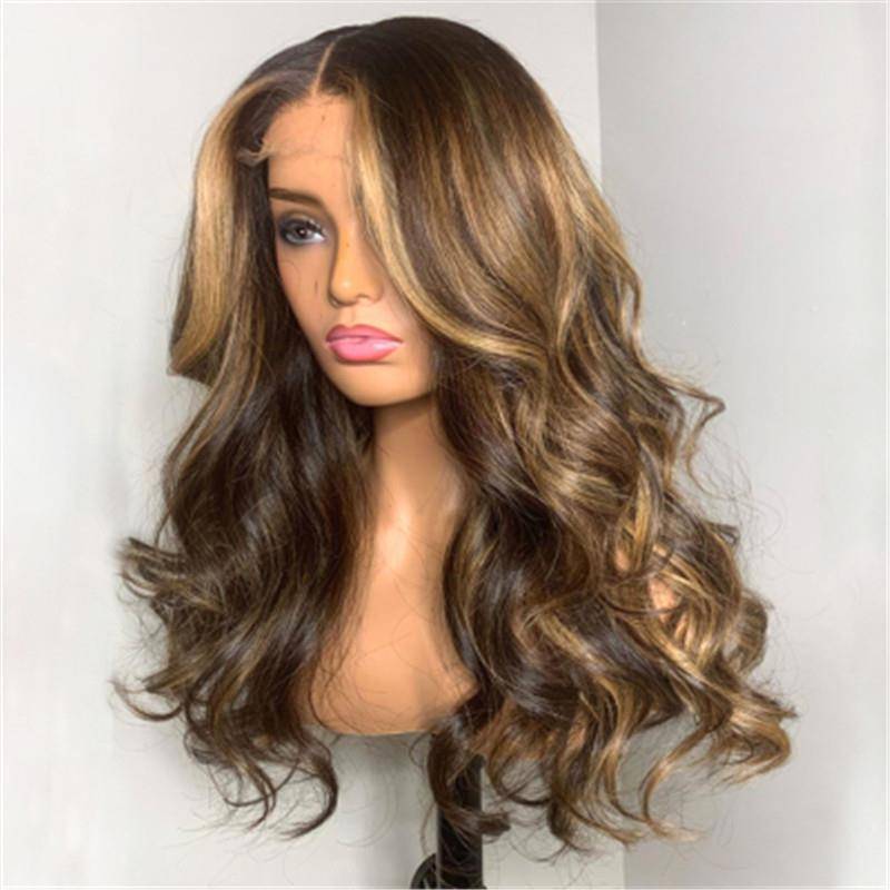 Genuine wig new European and American wigs, feasting long curly rose net head cover manufacturers wigs