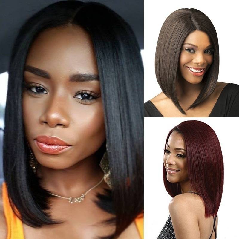 Cross -border wig short hair BOBO head short -haired African wig female fluffy waveized fibrous head sleeve spot