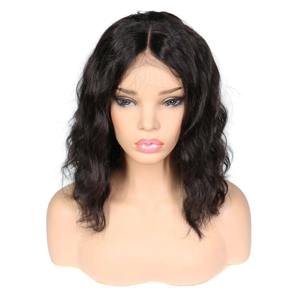 African high -temperature silk black hair fiber hair wave head cover black roll partial wave partial roll SUM short curly hair wig