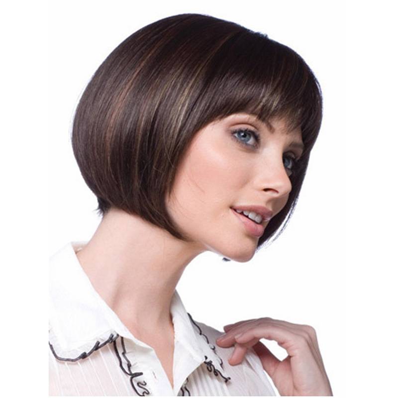 European and American fashion wig women's wigs bobo fluffy fiber female Poppy head fake short hair wig high temperature silk