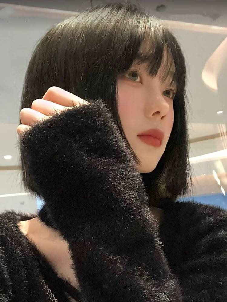 Wig female short hair Bobo head daily age reduction fashion lolita high cranial top natural fluffy full header