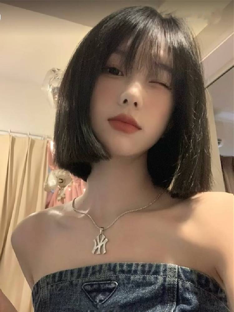 Wig female short hair Bobo head daily age reduction fashion lolita high cranial top natural fluffy full header
