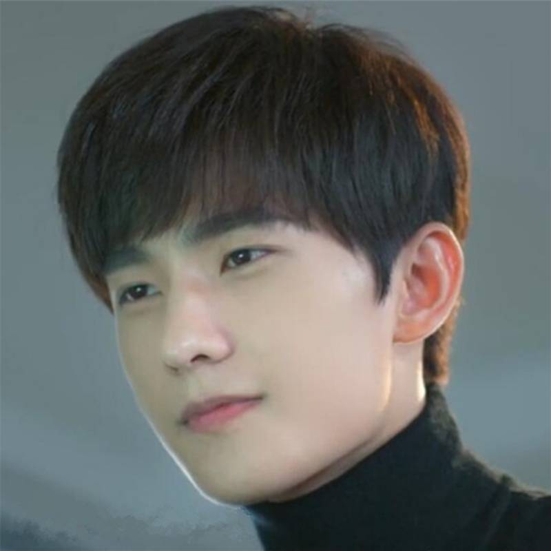 Wig Men's short hair Korean version of handsome full men's wig Rective fashion, natural breathable head supplement hair wig