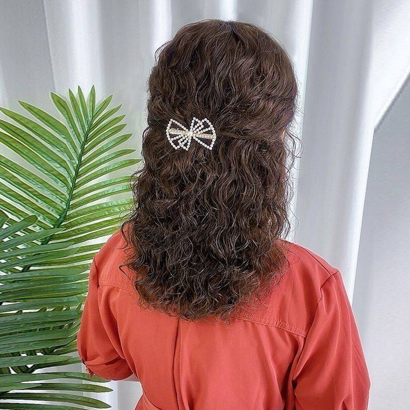 Women's middle curly hair 2023 new middle -aged and elderly mothers trendy wool rolls are realistic and natural fashion full set