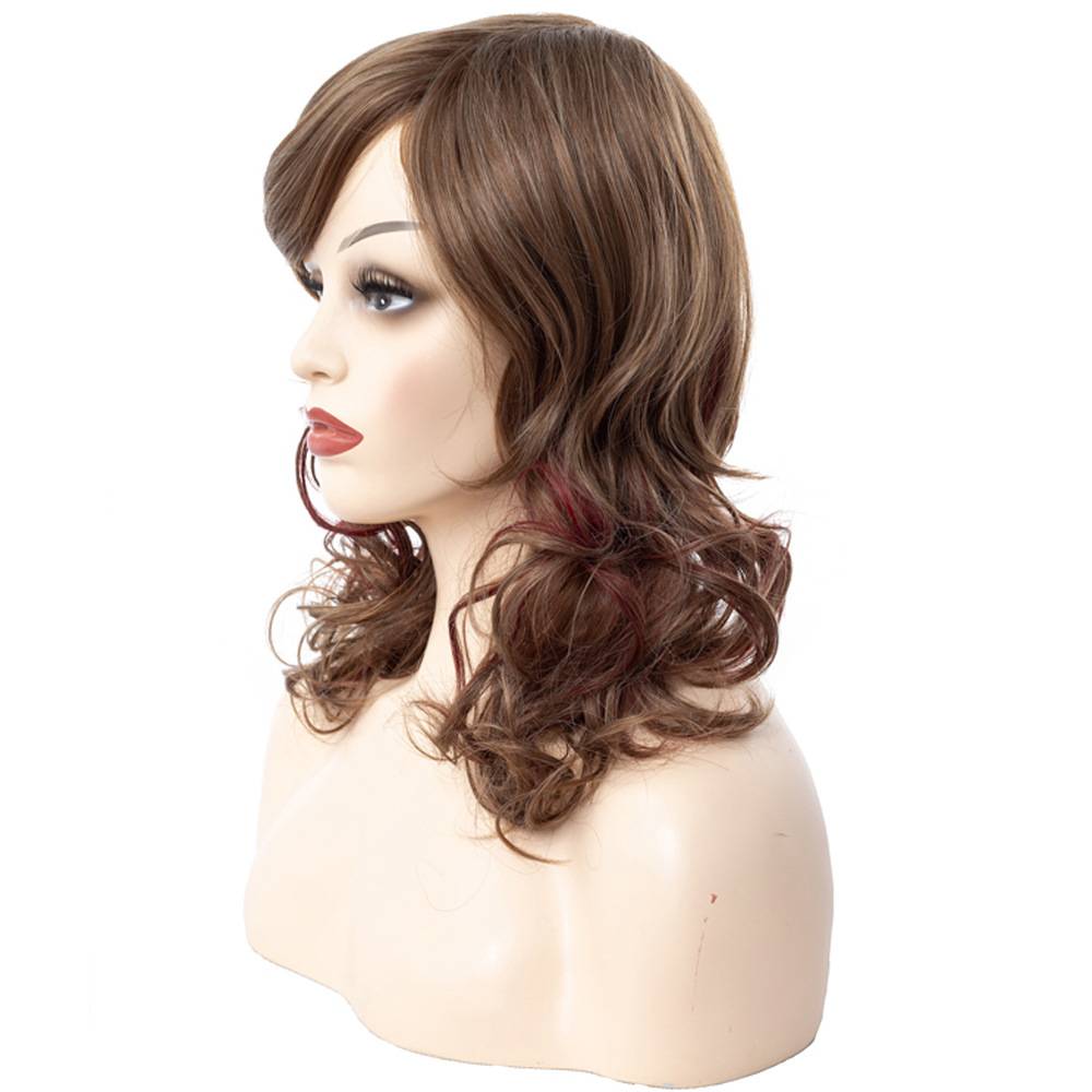Ww2-01 European and American ladies wig head hood, short curls, natural fluffy feminine fibrous wiggle hoods