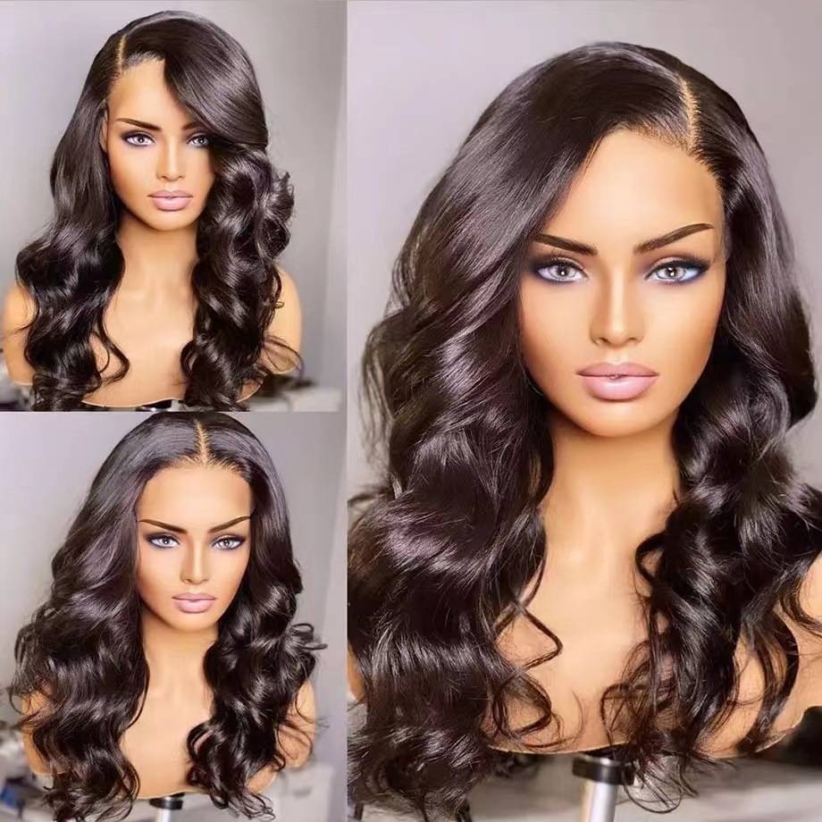 European and American new wig black long curl fluffy fluffy large rolls of European and American ladies African chemical fibrous hoods