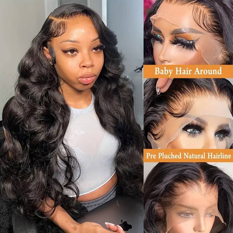 Cross -border wigs in Europe and America's pre -wave wavy curly curls African hot -selling front lace wig