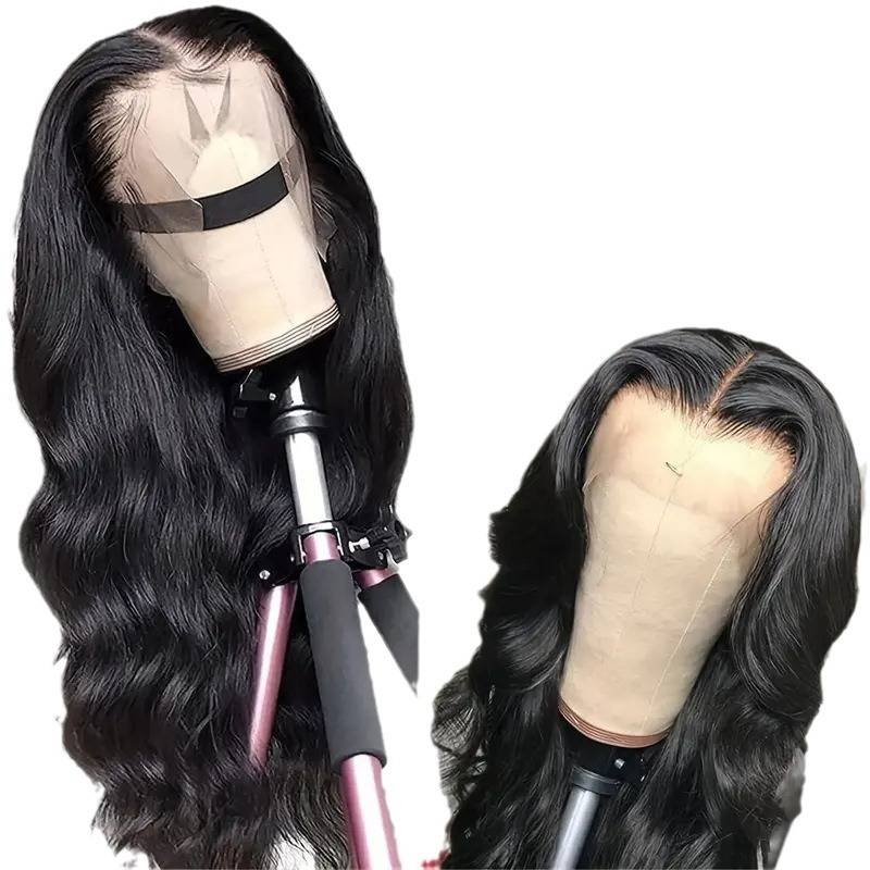 Cross -border wigs in Europe and America's pre -wave wavy curly curls African hot -selling front lace wig