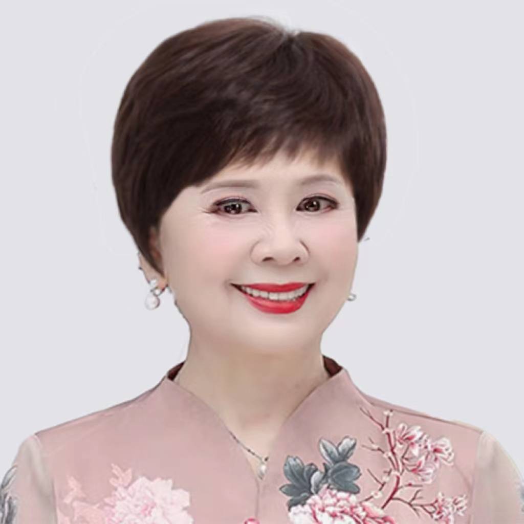 Ferry hair female short hair full hair fake set Summer middle -aged and elderly natural full -headed ladies mother