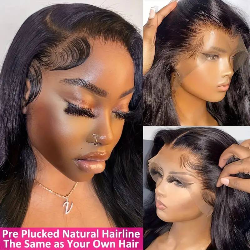 Cross -border fashion long straight hair wigs of African hot -selling lace lace are naturally full of straight hair