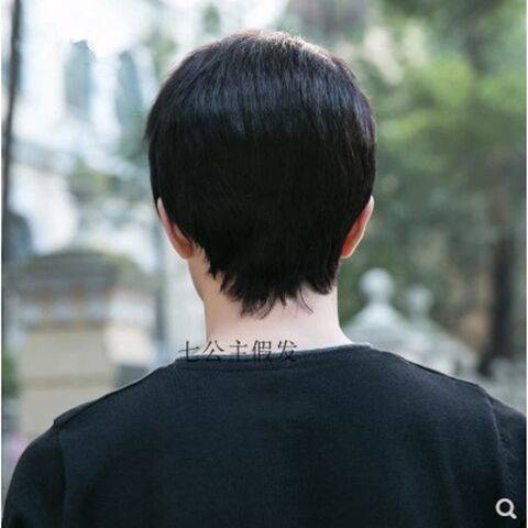Super short hair male fashion network red Douyin, the same neutrophic T -air fluffy face, naturally realistic full set
