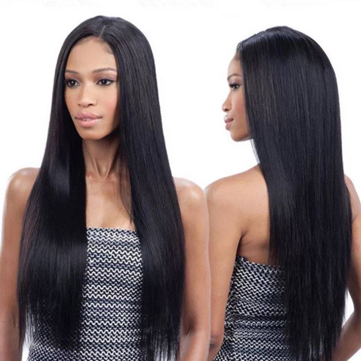 European and American Africa, bangs, gaps, long hair, straight hair temperament, face simulation, fashion network red full set