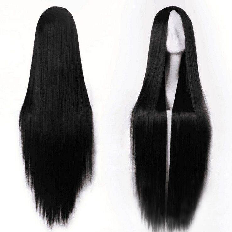 European and American Africa, bangs, gaps, long hair, straight hair temperament, face simulation, fashion network red full set