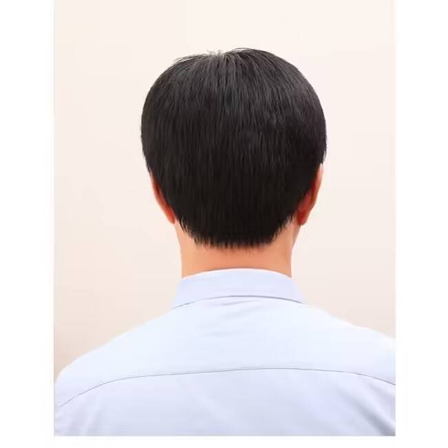 Middle -aged and elderly men's summer thin models are naturally realistic middle -aged men's short hair simulation hair silk wig