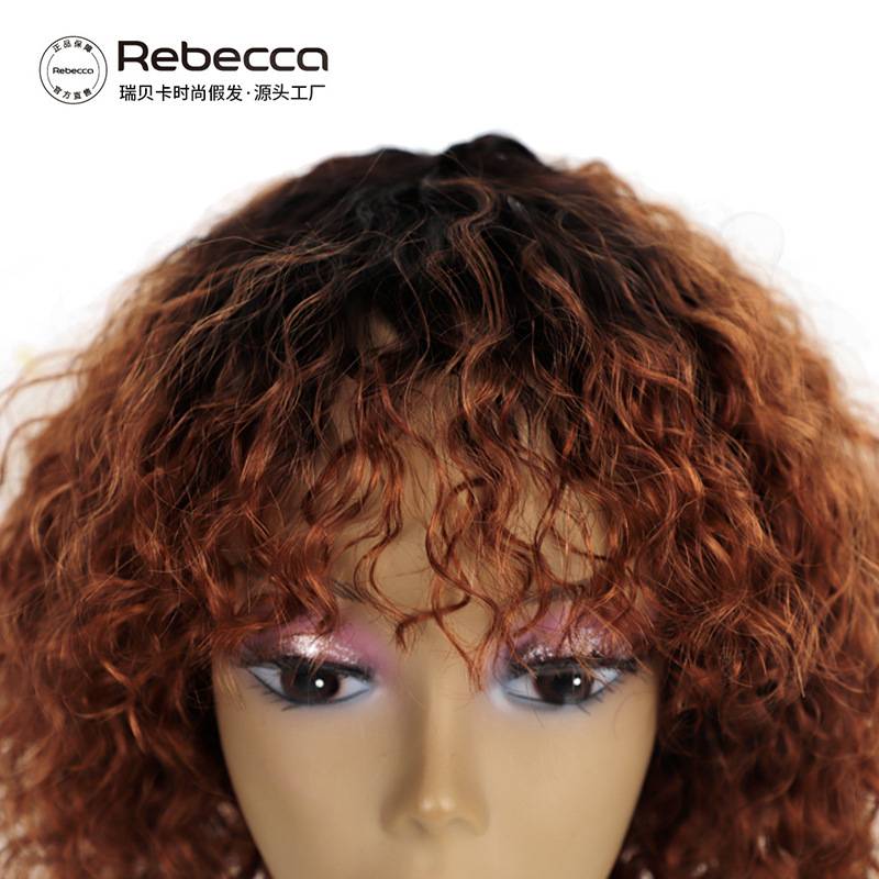 Wigs in European and American fluffy explosive heads Real people medium -length curly hair set women's factories cross -border