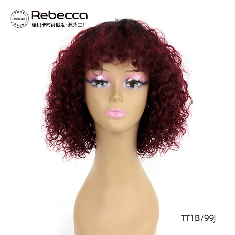 Wigs in European and American fluffy explosive heads Real people medium -length curly hair set women's factories cross -border