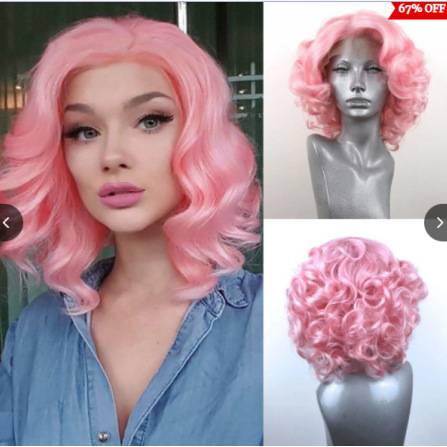 Amazon European and American short hair female short hair wig fluffy high -temperature silk fibrous hooded hoods manufacturers spot