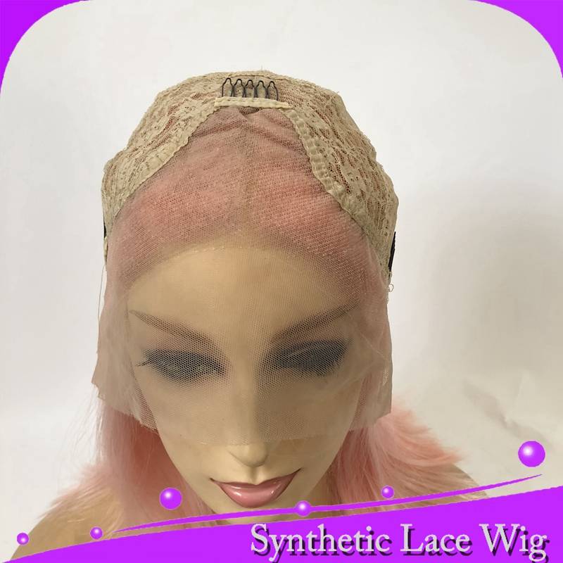 Big roll orange -red lace wig High -temperature silk hood 60 cm cosplay animation live broadcast