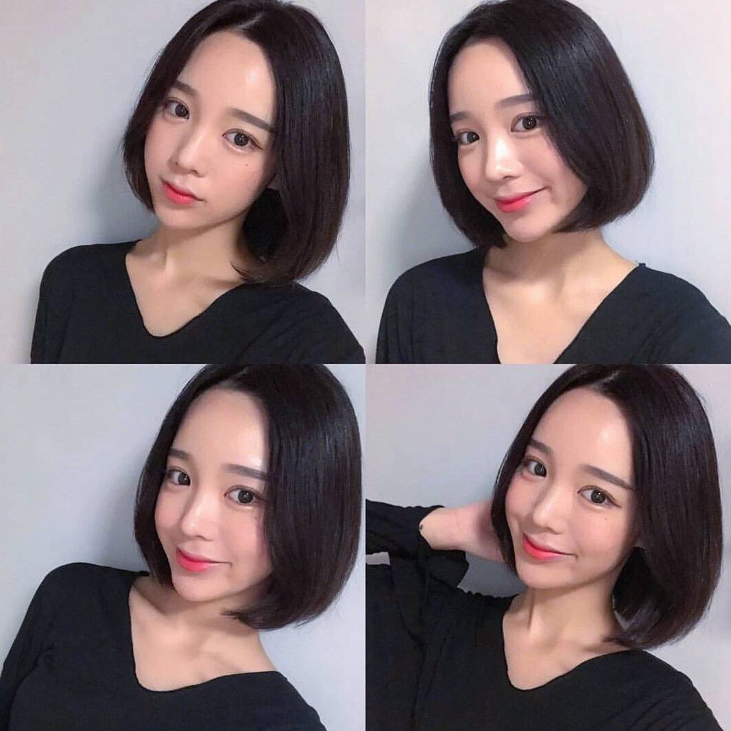 Spot export BOBO wig Female short straight hair fashion Bobo head wig Female short hair fiber