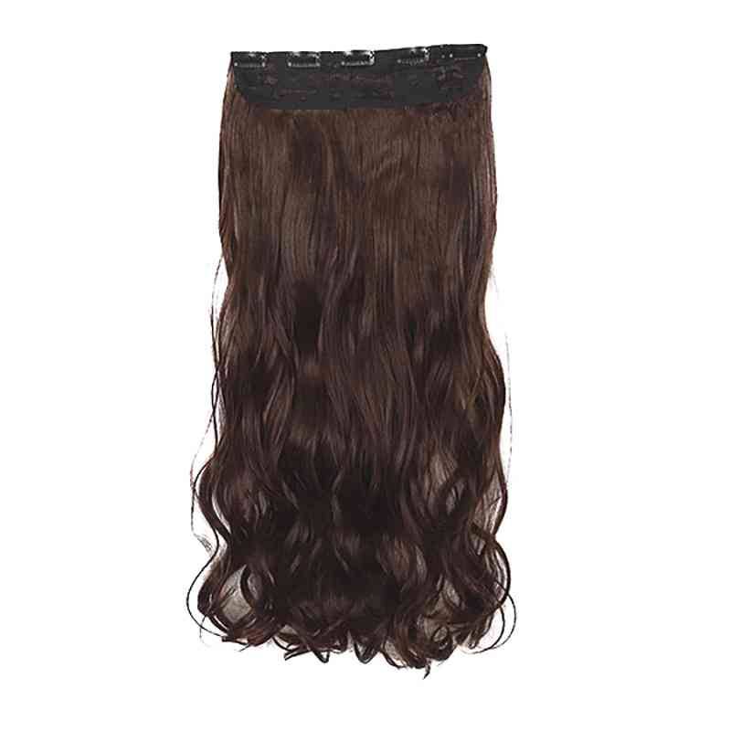 Conventional one -piece wig hair volume, five clips, haircut film, lady wig