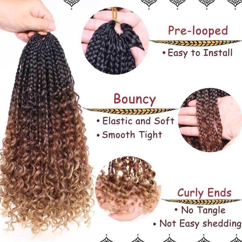 New wig cross -border CROCHET HAIR for Black WOMEN BRAIDING Hair