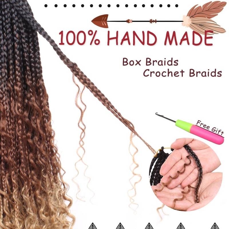 New wig cross -border CROCHET HAIR for Black WOMEN BRAIDING Hair