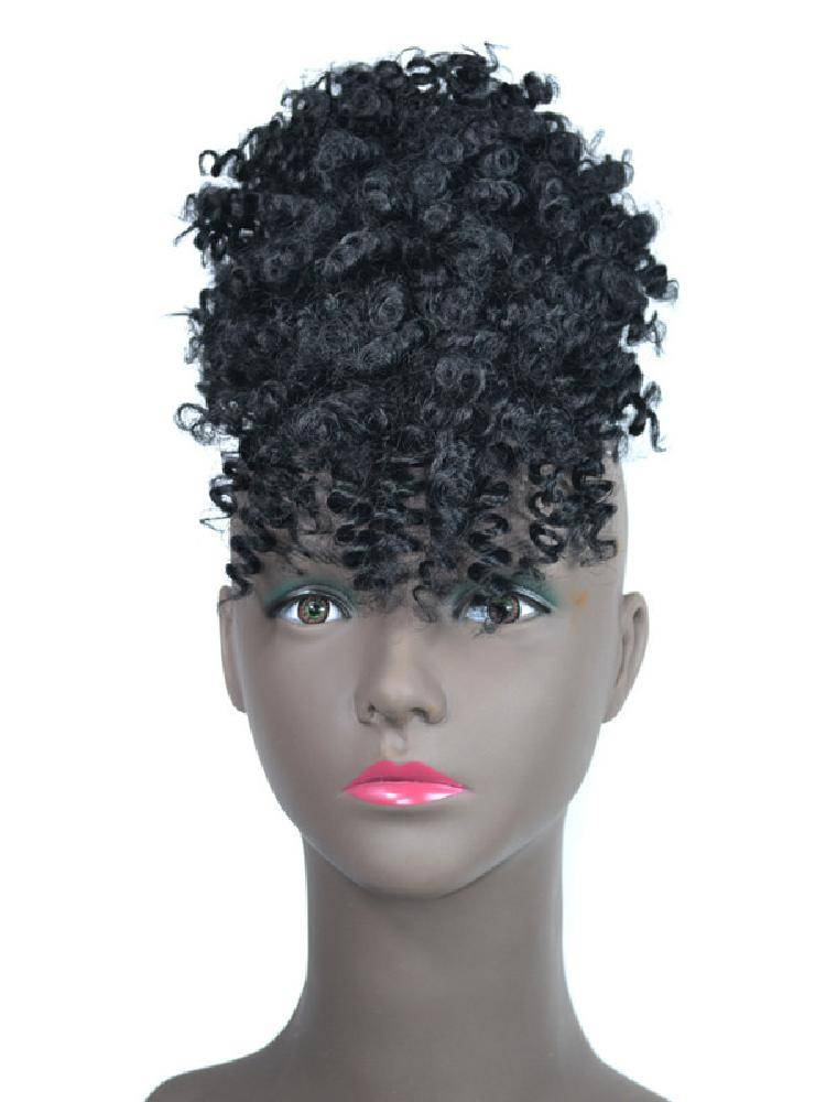 African wig hair bag bangs hairpin plus bangs wig bangs+hairpin exploded head curly hair