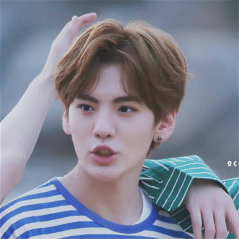European and American wig men with short straight hair, high -temperature silk fashion wigs, napcles, stocks, good species grass
