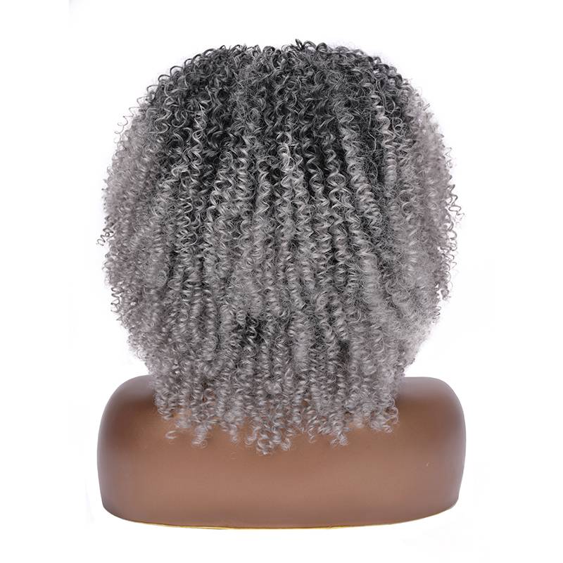Cross -border short curly hair Wigs African small roll Multi -color optional festive hair wigs hair fashion
