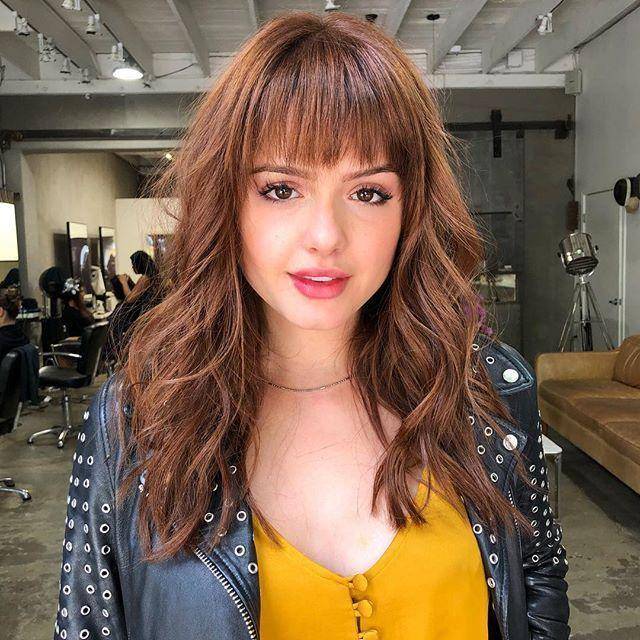 European and American wig Women's brown air Qi bangs big wave long curly curly rose net genuine wig manufacturers