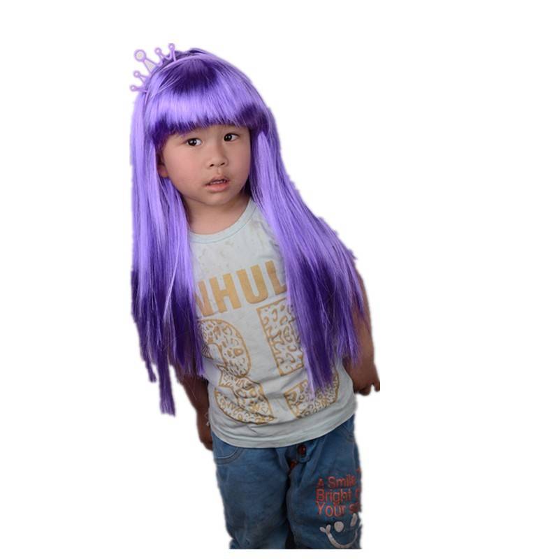 Cosplay Color Miki Mei Xue Xiaolan Wig Balala Little Demon Fairy European and American Wig straight hair