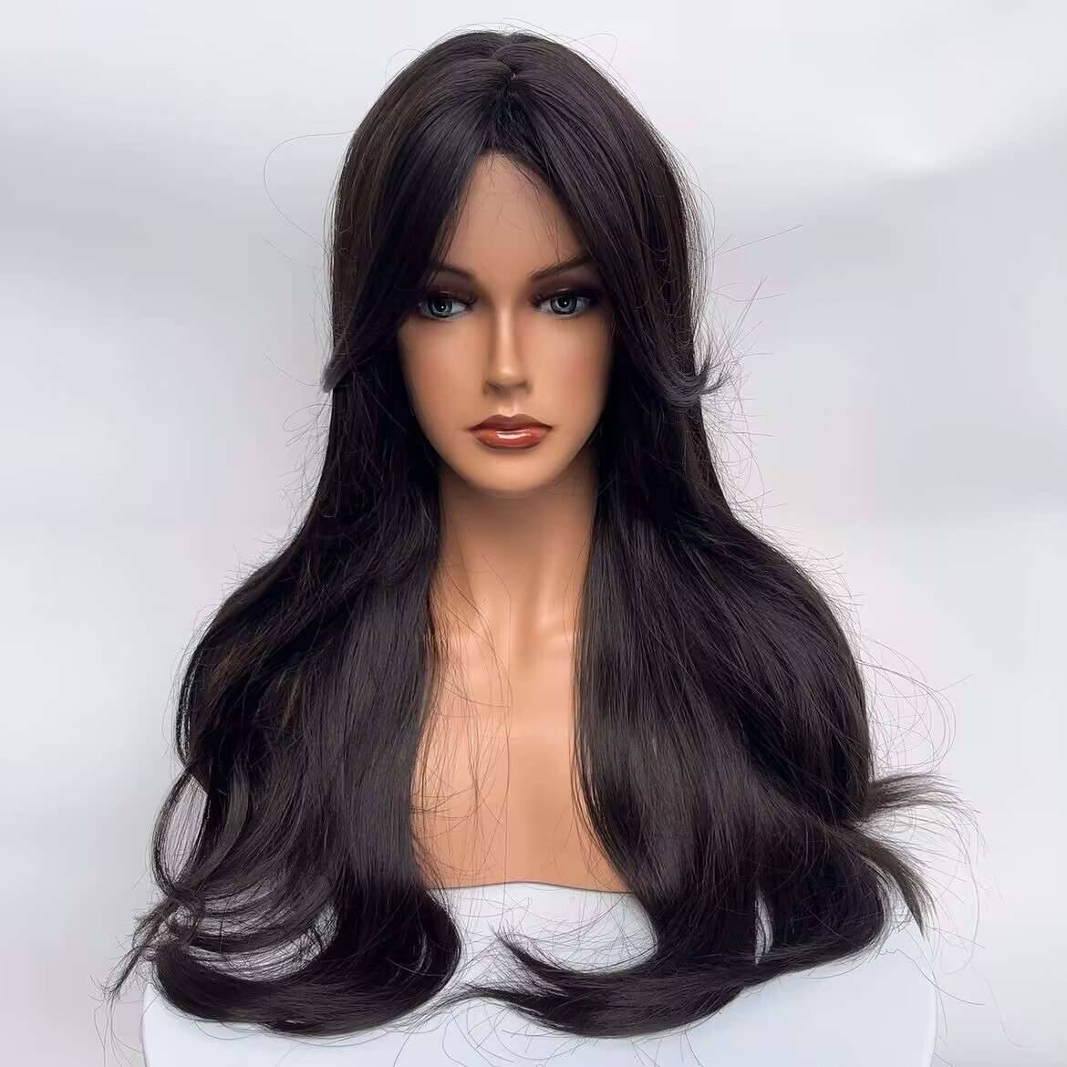 Star wig Ms. Divided long curly curly Amazon Speedon S -selling independent station hipped