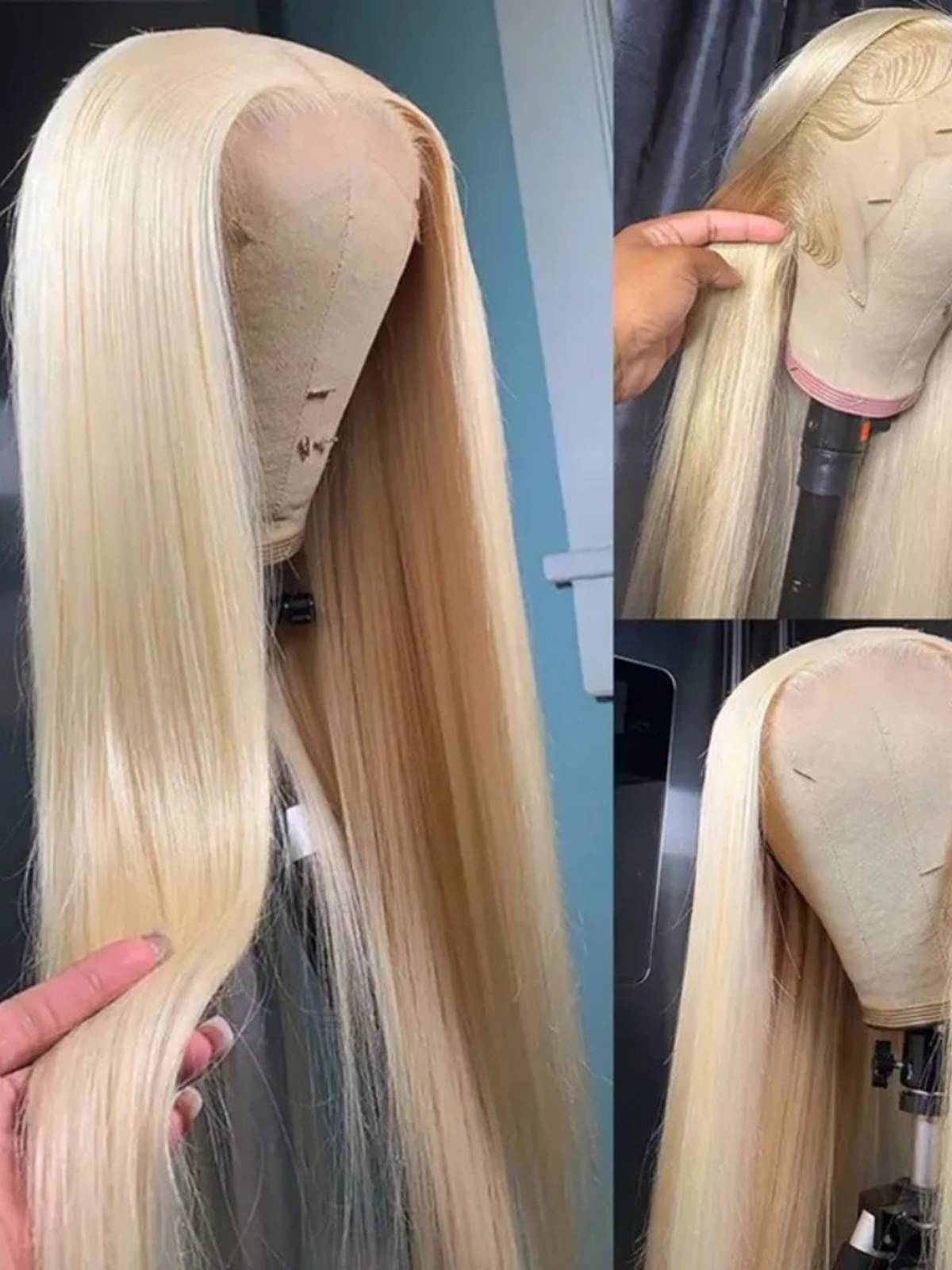 Xuchang Lichang wig 613 front lace wig True headset net red recommended wig