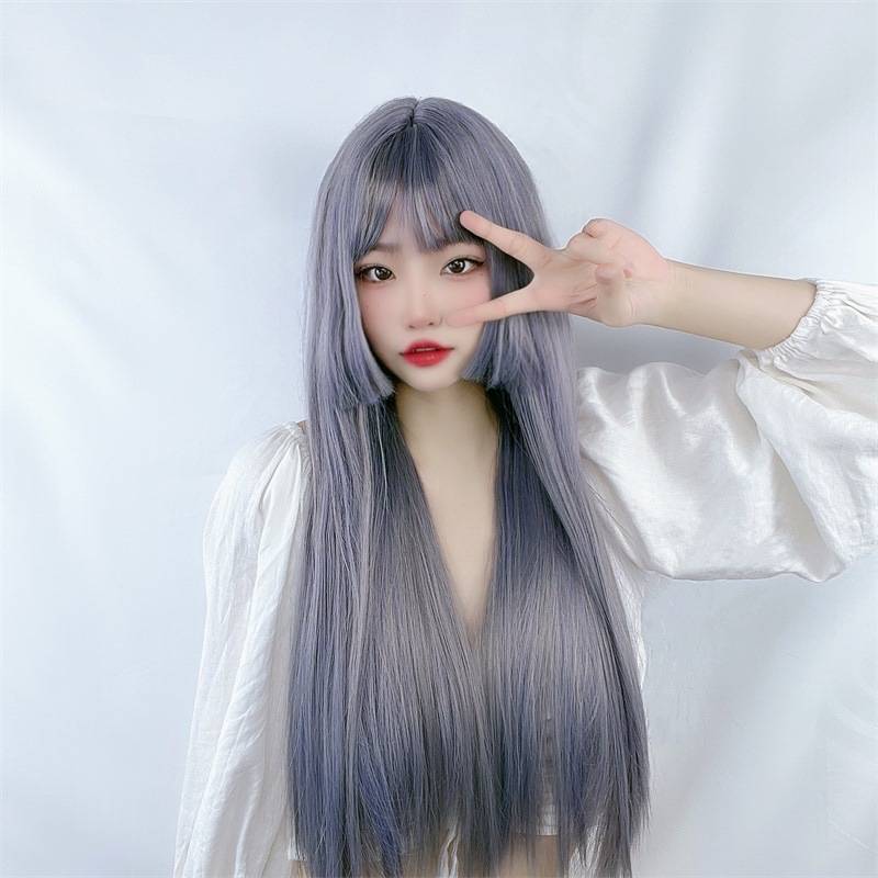 Wigga female long -haired hair lolita soft girl COSPLAY Princess Cosplay cuts temperament and repair the face