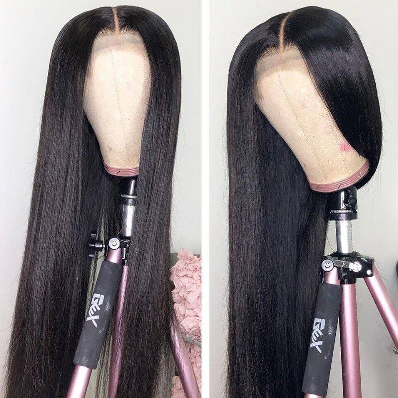European and American wigs Ladies are long -haired black fibrous fibrous sheet wig manufacturers spot