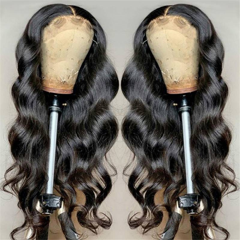 Factory Africa's female wavy long roll fake Ezo sends bangs naturally divided into European fakes to send beautiful mouths
