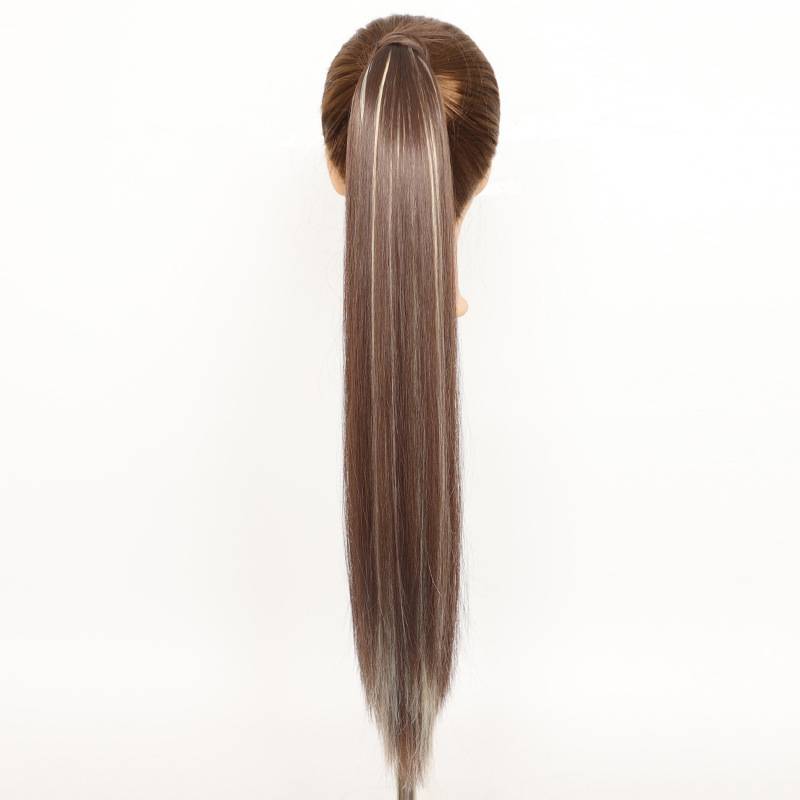 Factory chemical fiber European and American wig accessories realistic magic stickers straight ponytail wig women