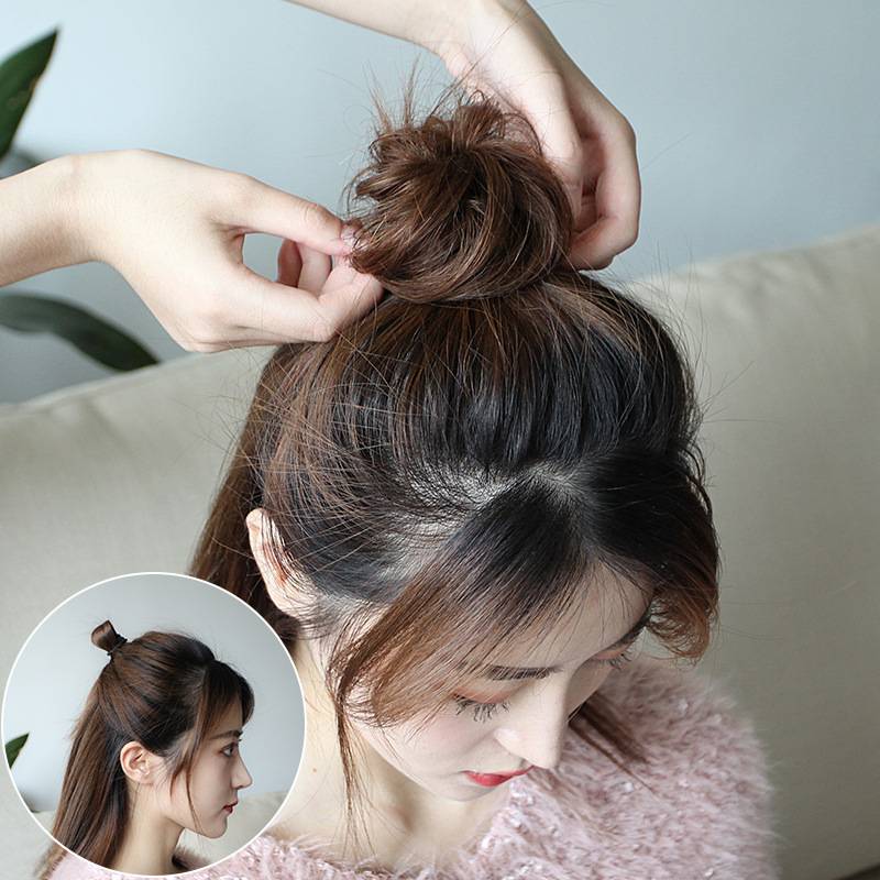Wig hair circles, messy curly curly rolling circles, ball head wig buckle, micro -curly bud female head European and American
