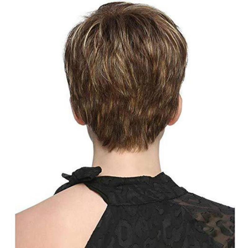 Wig female European and American fashion short hair handsome air pattern short straight hair fiber mechanism headhs women's fast selling new products