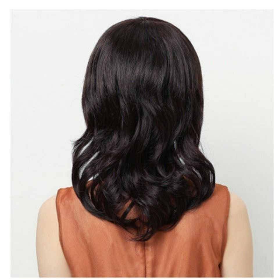 High -end wig female mothers medium and long curly hair medium -length curly hair in the elderly ladies big wave head hairstyle, long hair, natural full head