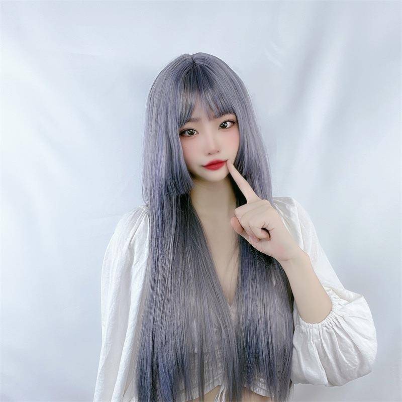 Wigga female long -haired hair lolita soft girl COSPLAY Princess Cosplay cuts temperament and repair the face