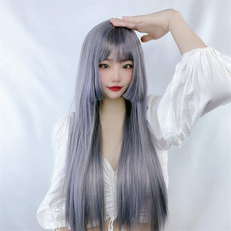 Wigga female long -haired hair lolita soft girl COSPLAY Princess Cosplay cuts temperament and repair the face