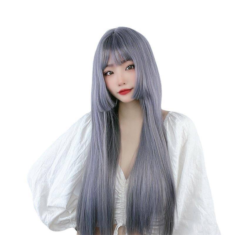 Wigga female long -haired hair lolita soft girl COSPLAY Princess Cosplay cuts temperament and repair the face