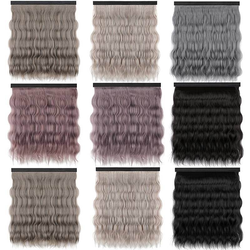 Wig female long hair can be splitted with wigs of hair hats, new water ripple hats, long curly hair wigs, European and American sources