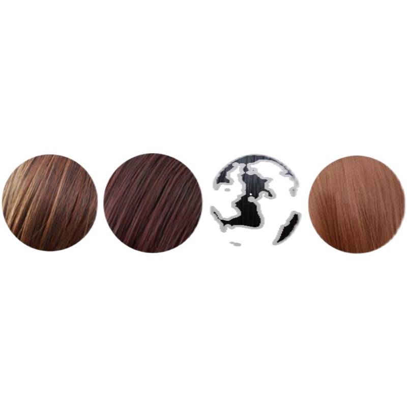 Wig female long curly hair, big waves, bangs, natural realistic Peng pine pear blossom face full head wigs