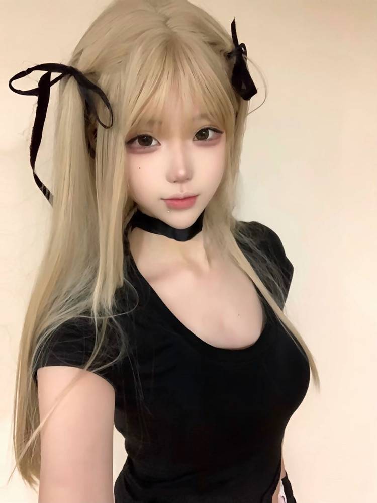 Wig Female Changli New Women's Group Essence Mihai Sand COS Japanese Girl Age Murder -reduced Universal Gold Wig